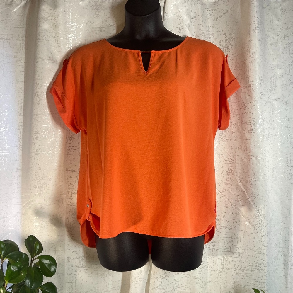 Calvin Klein Short Sleeve Blouse Sz XL